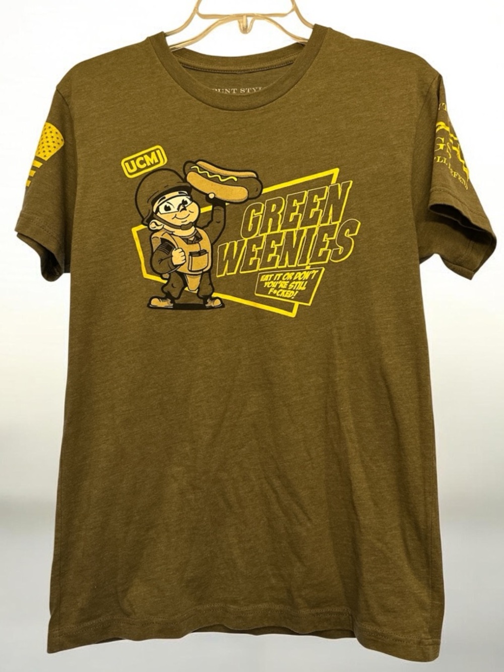 USMC Small green weenies Grunt style tee